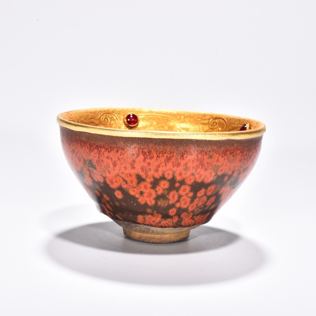 Song Dynasty Persimmon red glazed cup from Jianyao