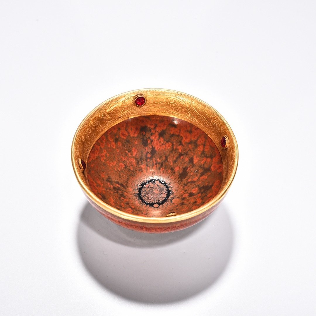 Song Dynasty Persimmon red glazed cup from Jianyao