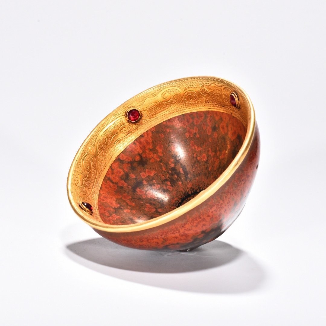 Song Dynasty Persimmon red glazed cup from Jianyao