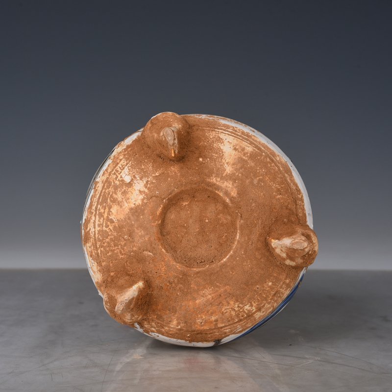 Song Dynasty Dangyangyu kiln twisted glaze tripod furnace