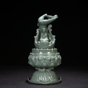 Song Dynasty Ru kiln azure glaze Buddha's hand Guanyin backflow incense burner