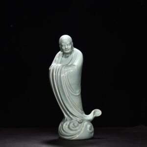 Song Dynasty Ru kiln azure glaze South India Bodhidharma statue