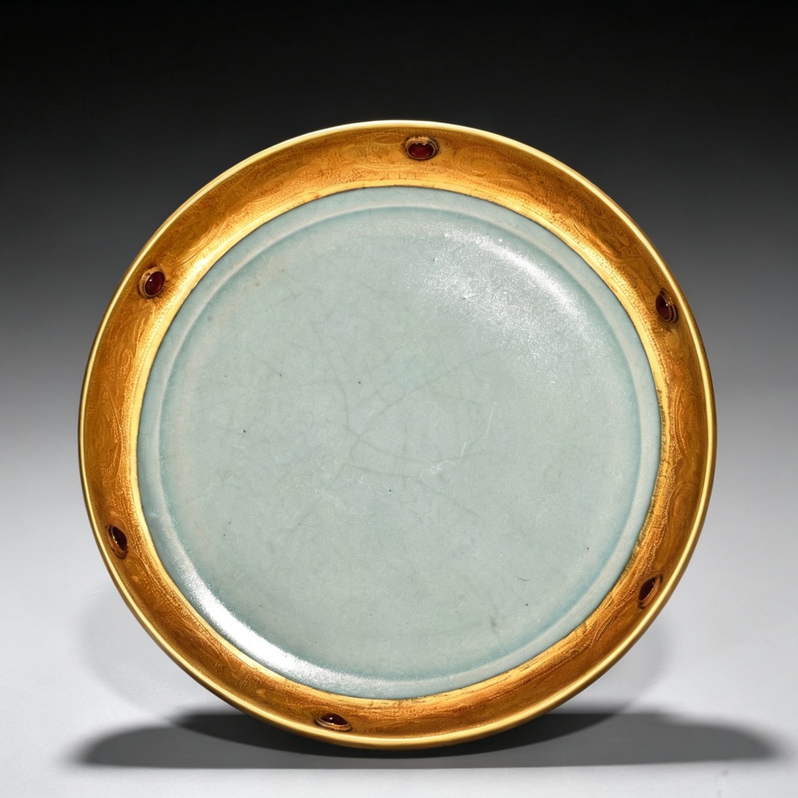 Song Dynasty Ru kiln azure glaze round wash
