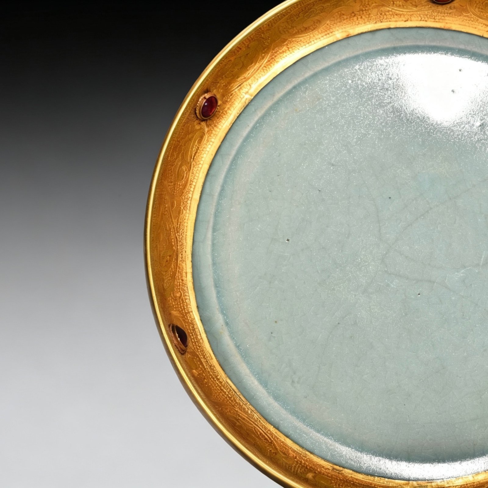 Song Dynasty Ru kiln azure glaze round wash
