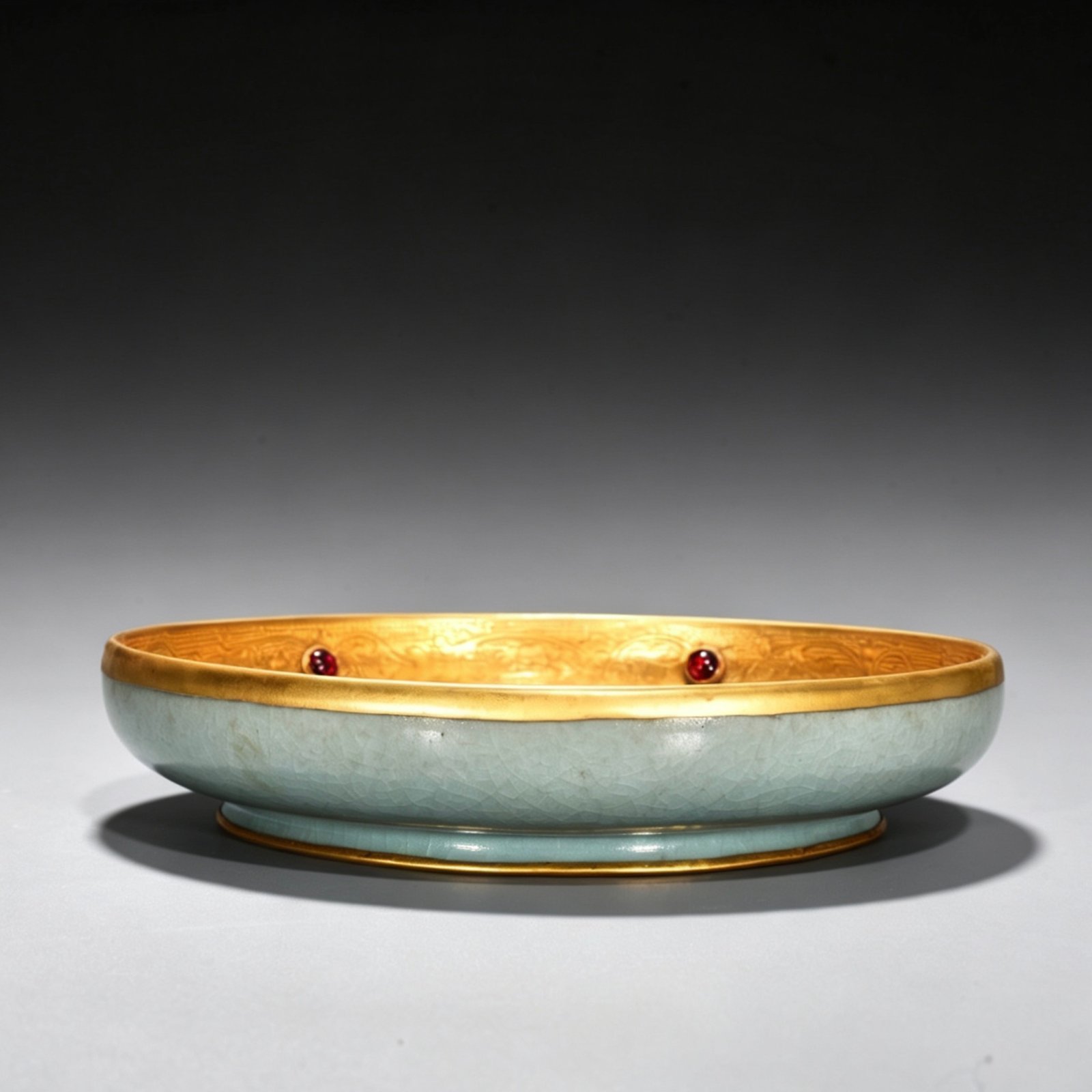Song Dynasty Ru kiln azure glaze round wash