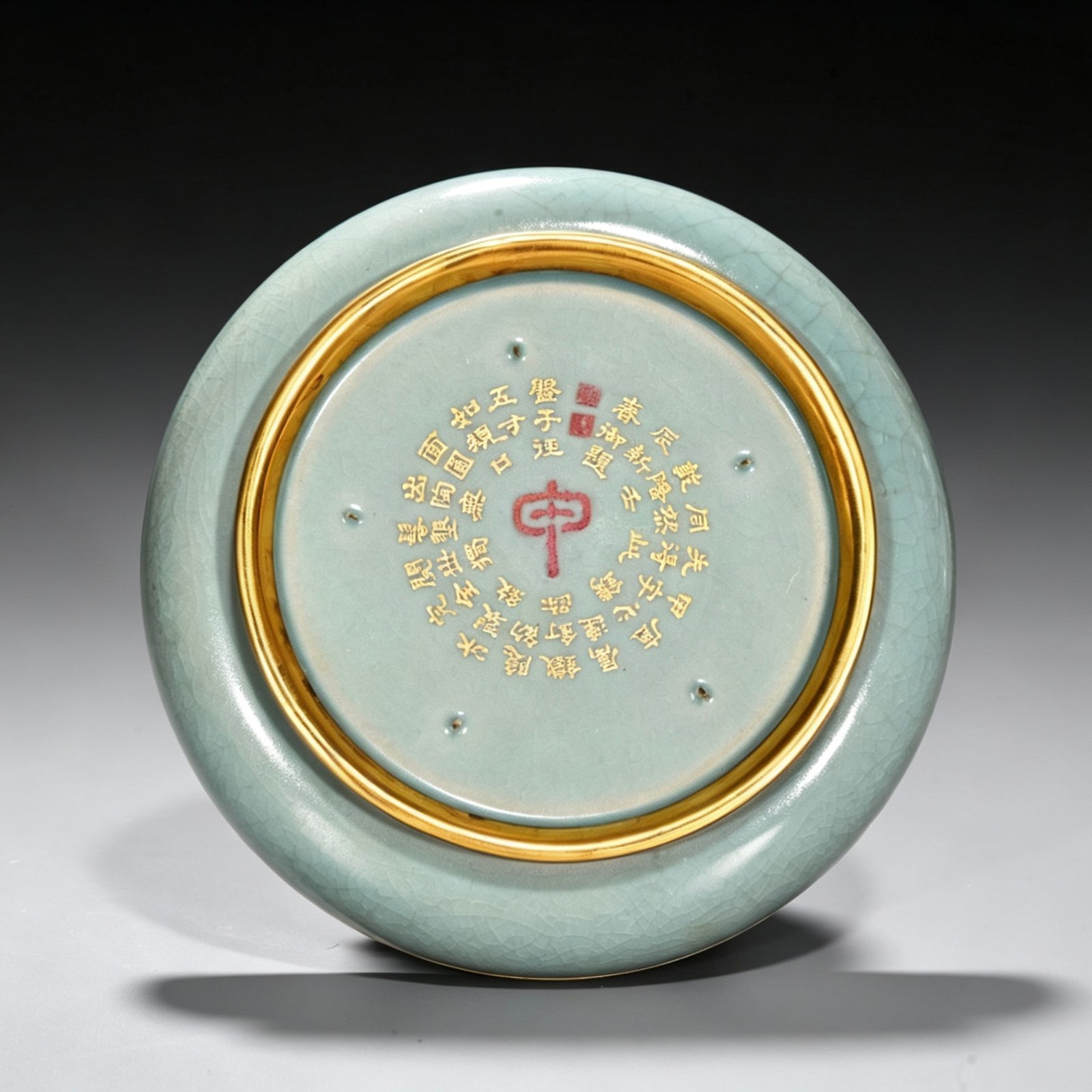 Song Dynasty Ru kiln azure glaze round wash