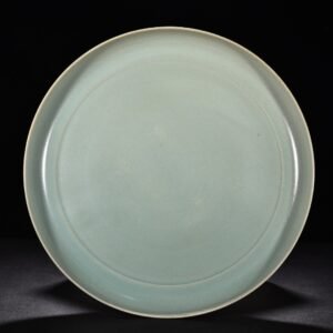 Song Dynasty Sky blue glaze disc from Ru Kiln