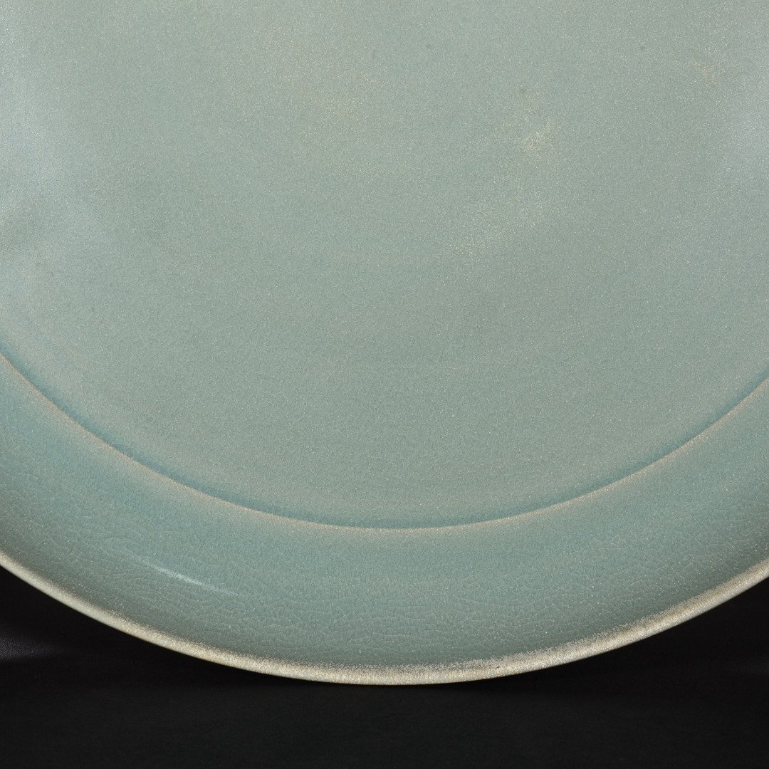 Song Dynasty Sky blue glaze disc from Ru Kiln