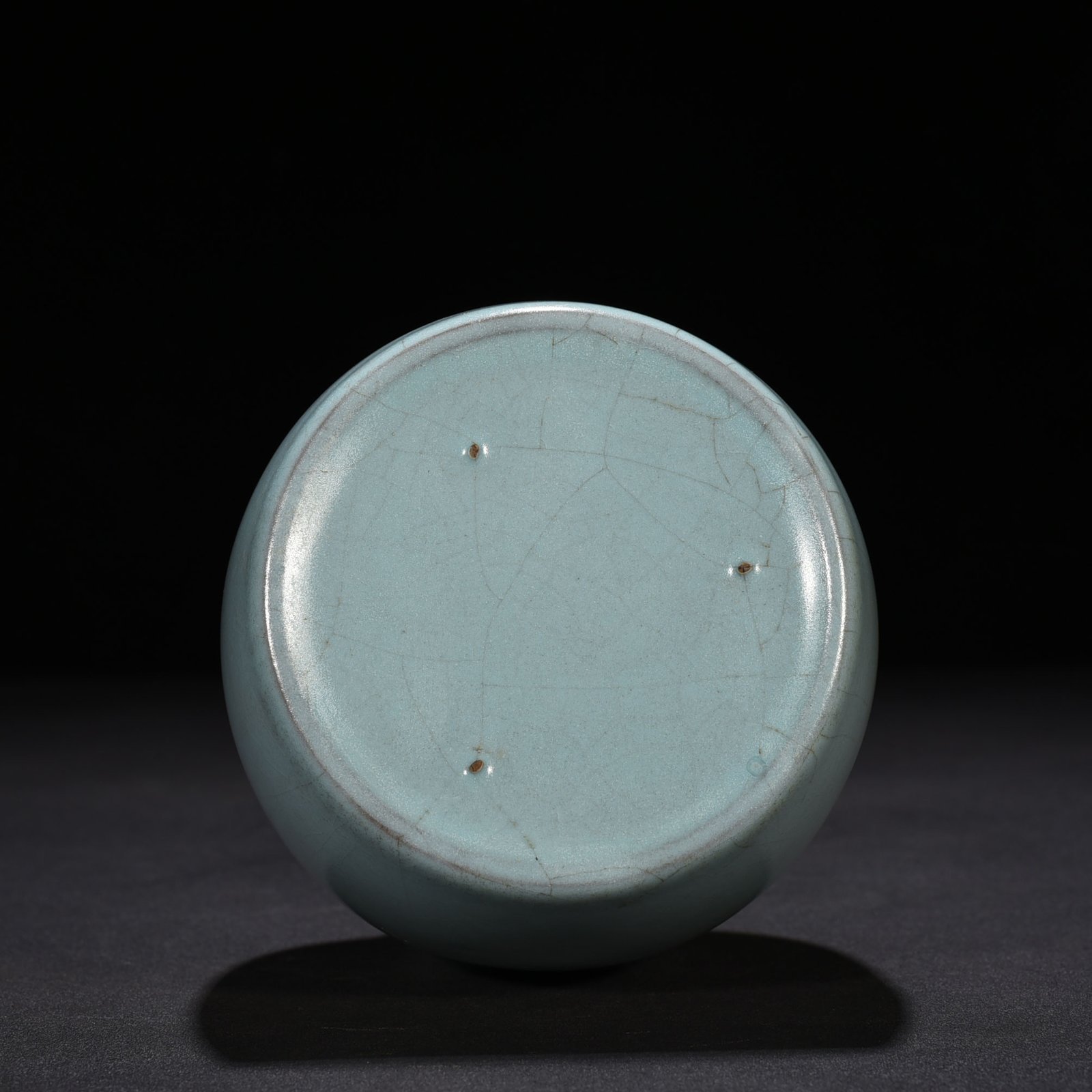 Song Dynasty Ru kiln azure glaze rattle vase