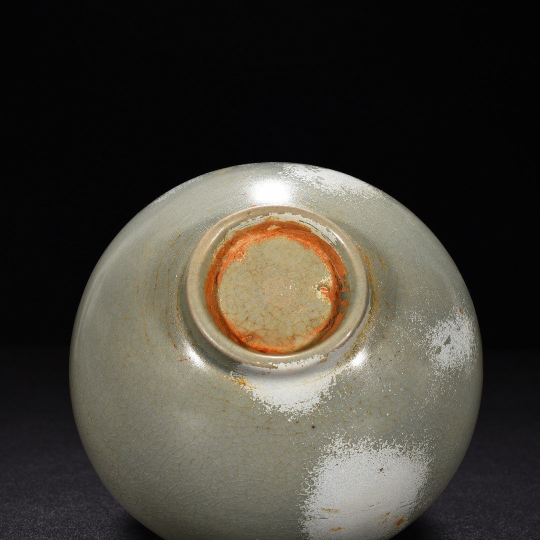 Song Dynasty Ru kiln gray celadon glazed justice cup