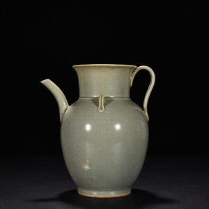 Song Dynasty secret-color Yue kiln celadon ewer