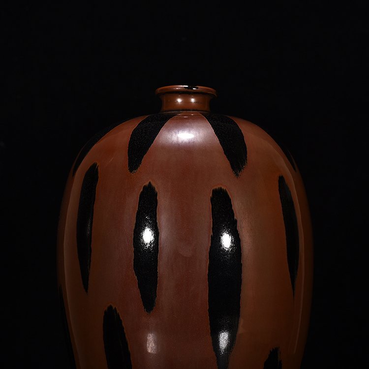 Song Dynasty Ziding rust-spotted plum vase