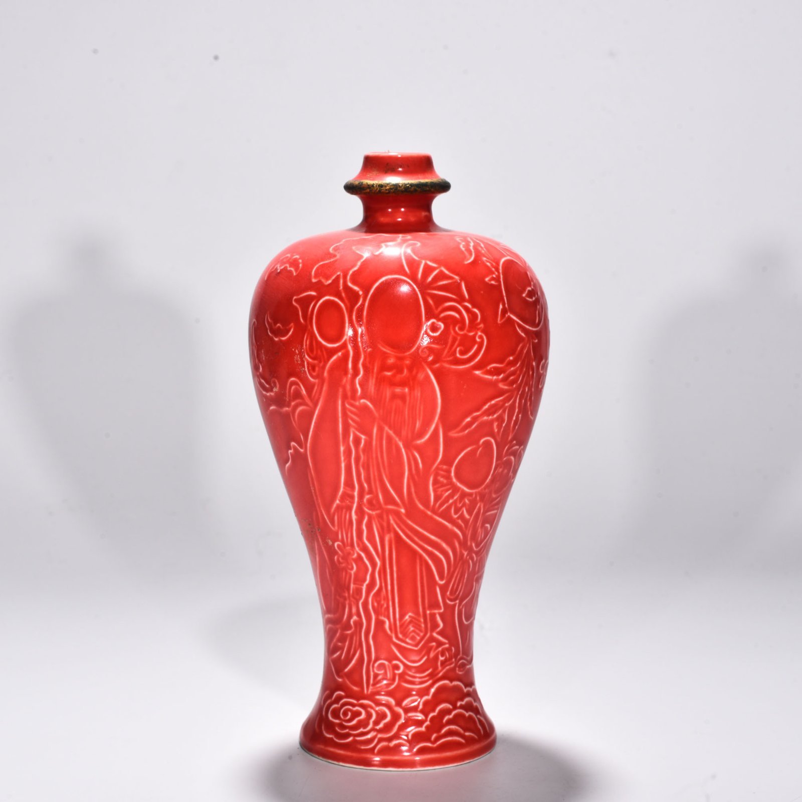 Song Dynasty Hong longevity star plum vase