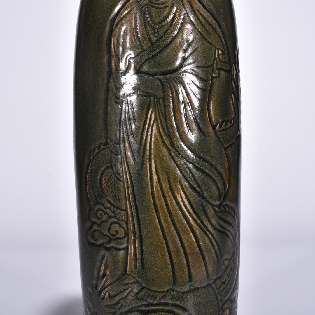 Song Dynasty Yaozhou kiln celadon plum vase