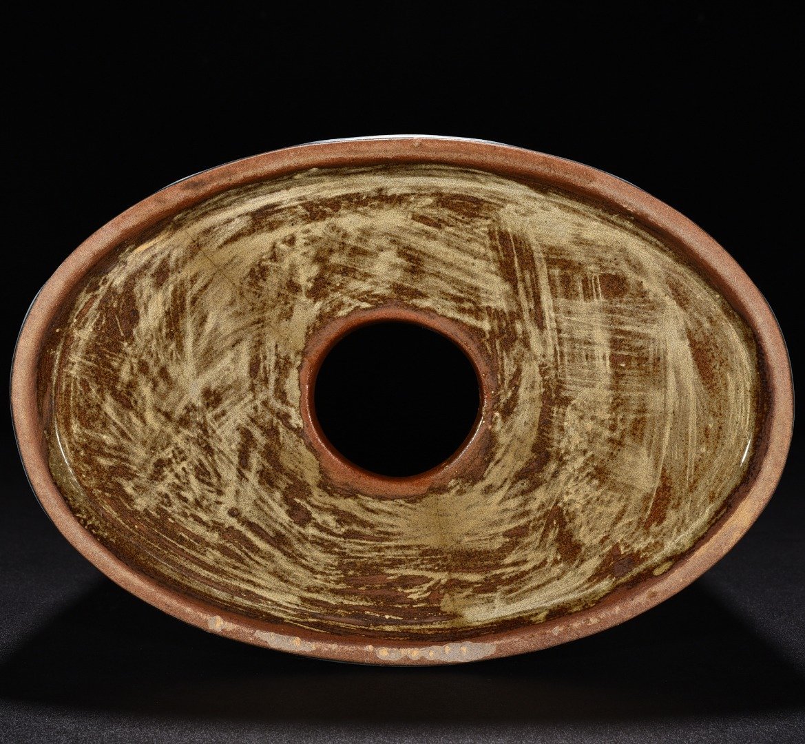 Song Dynasty Jun kiln sky blue glaze earthworm mud pattern chime