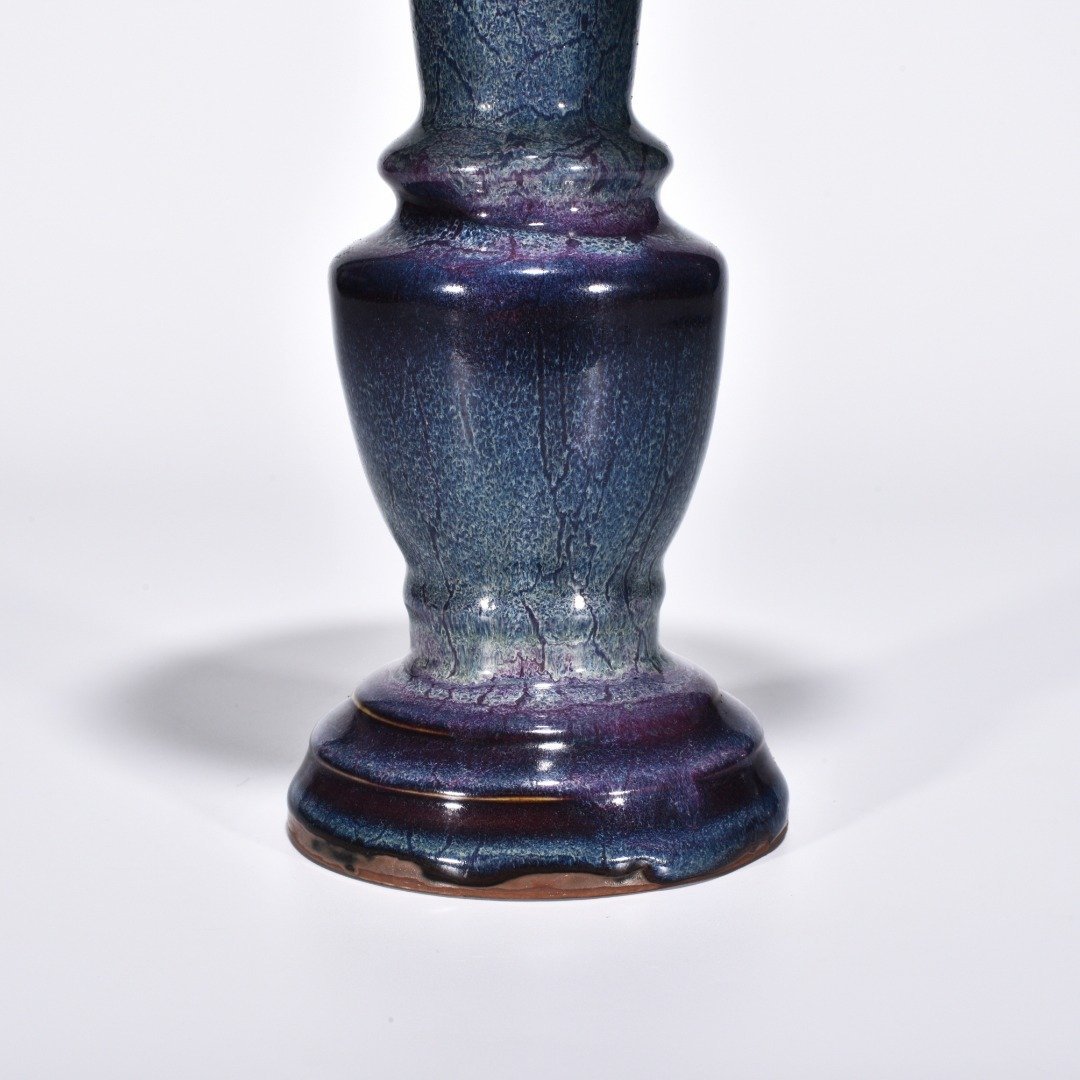 Song Dynasty Jun kiln obsidian rose purple glaze vase