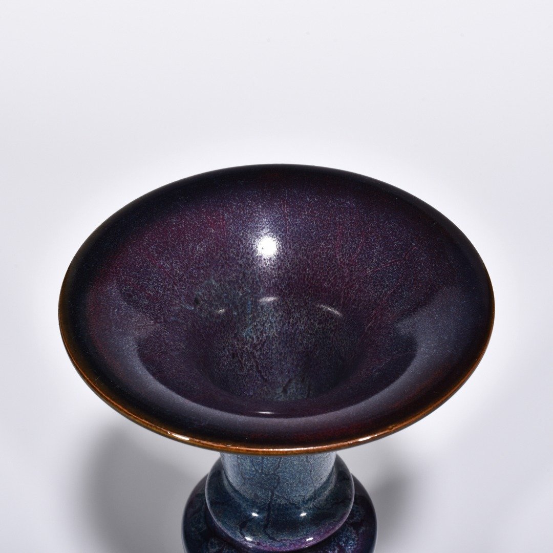 Song Dynasty Jun kiln obsidian rose purple glaze vase