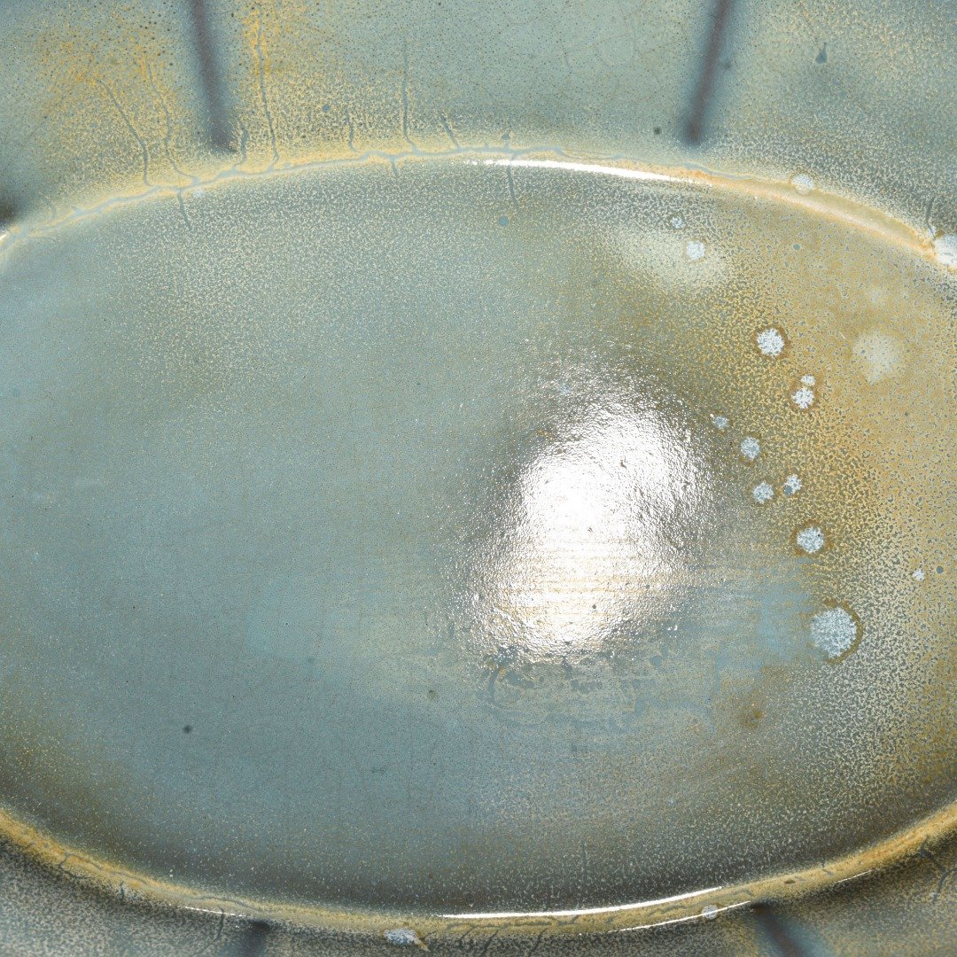 Song Dynasty Jun kiln rose purple inner blue glazed basin