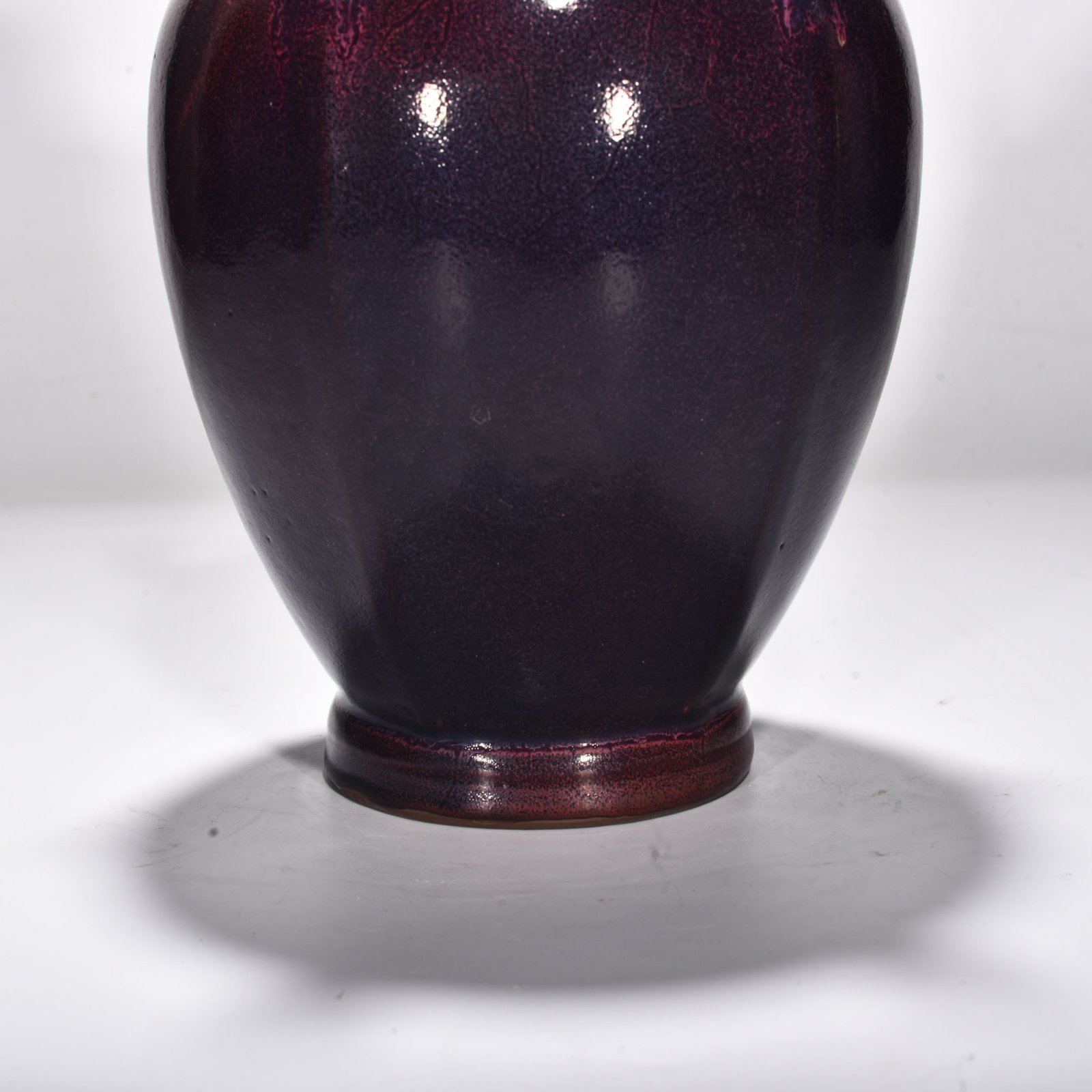 Song Dynasty Jun kiln rose purple glaze five-tube vase