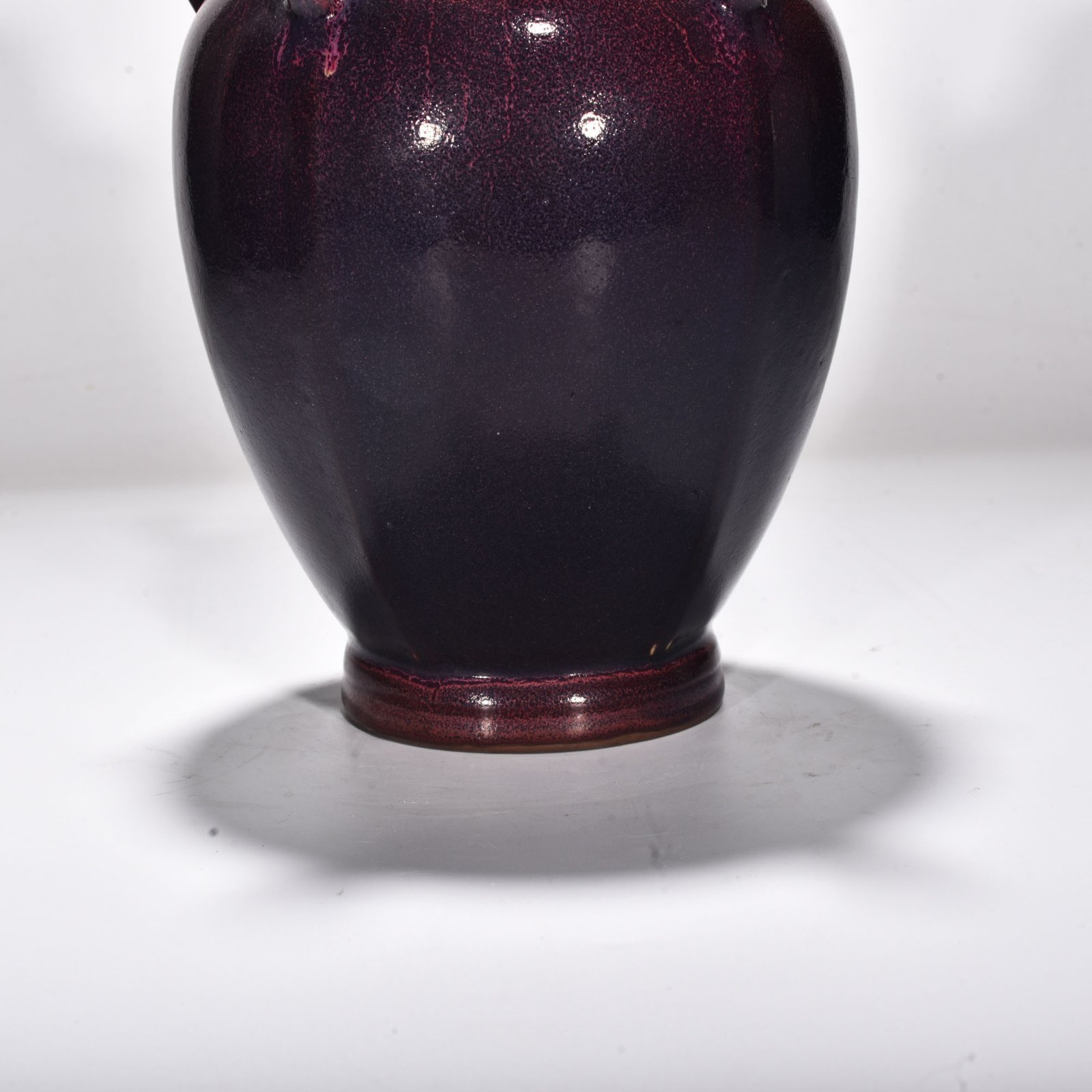 Song Dynasty Jun kiln rose purple glaze five-tube vase