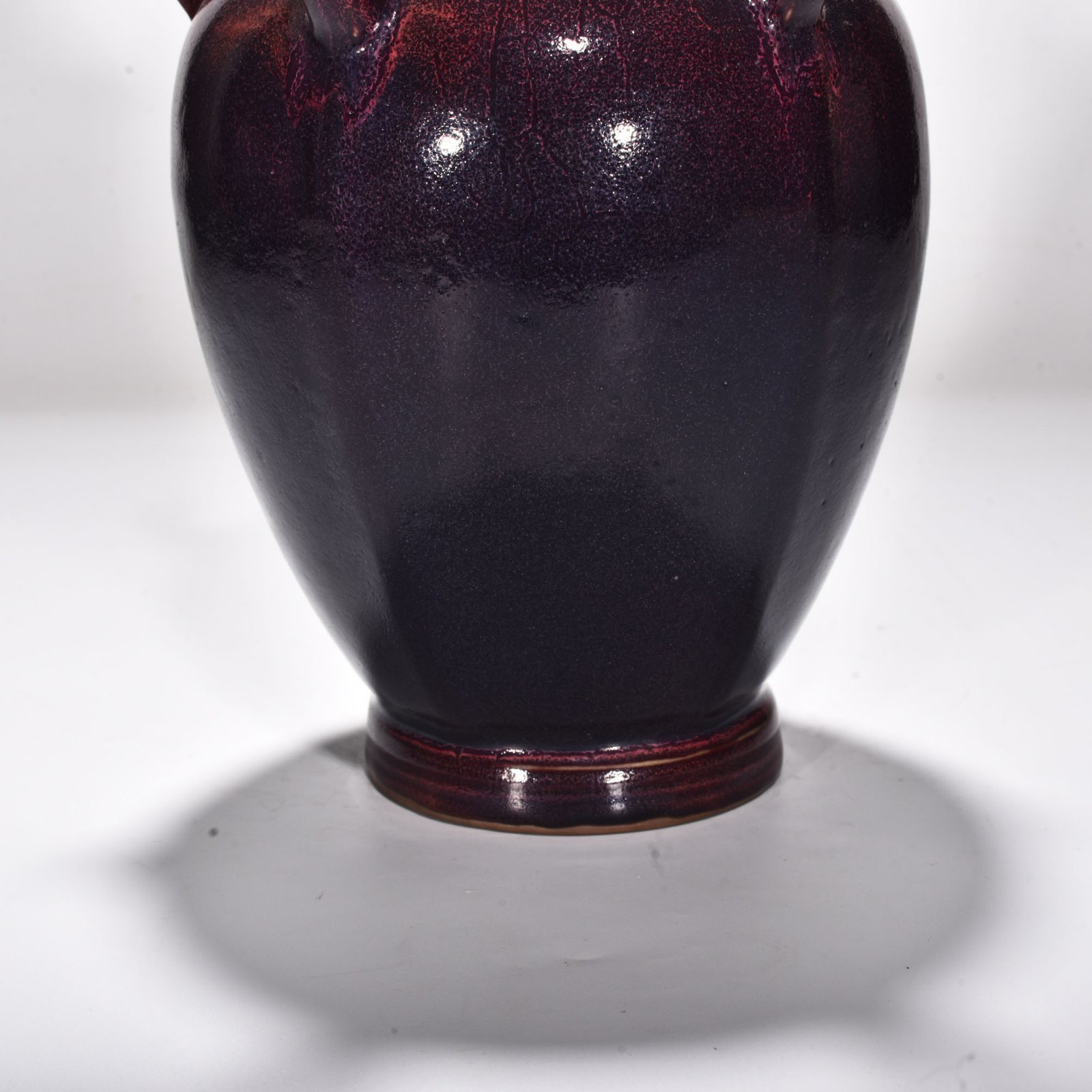 Song Dynasty Jun kiln rose purple glaze five-tube vase