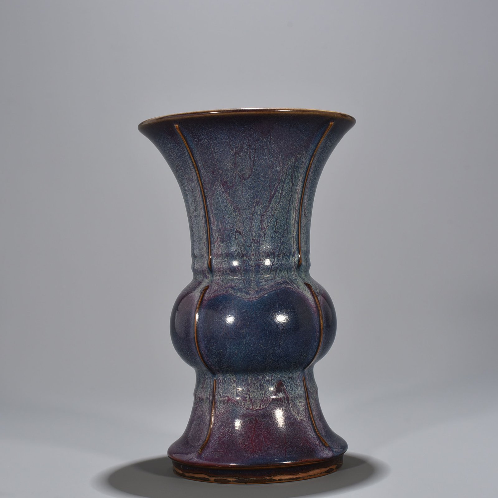 Song Dynasty Jun kiln rose purple glaze halberd vase
