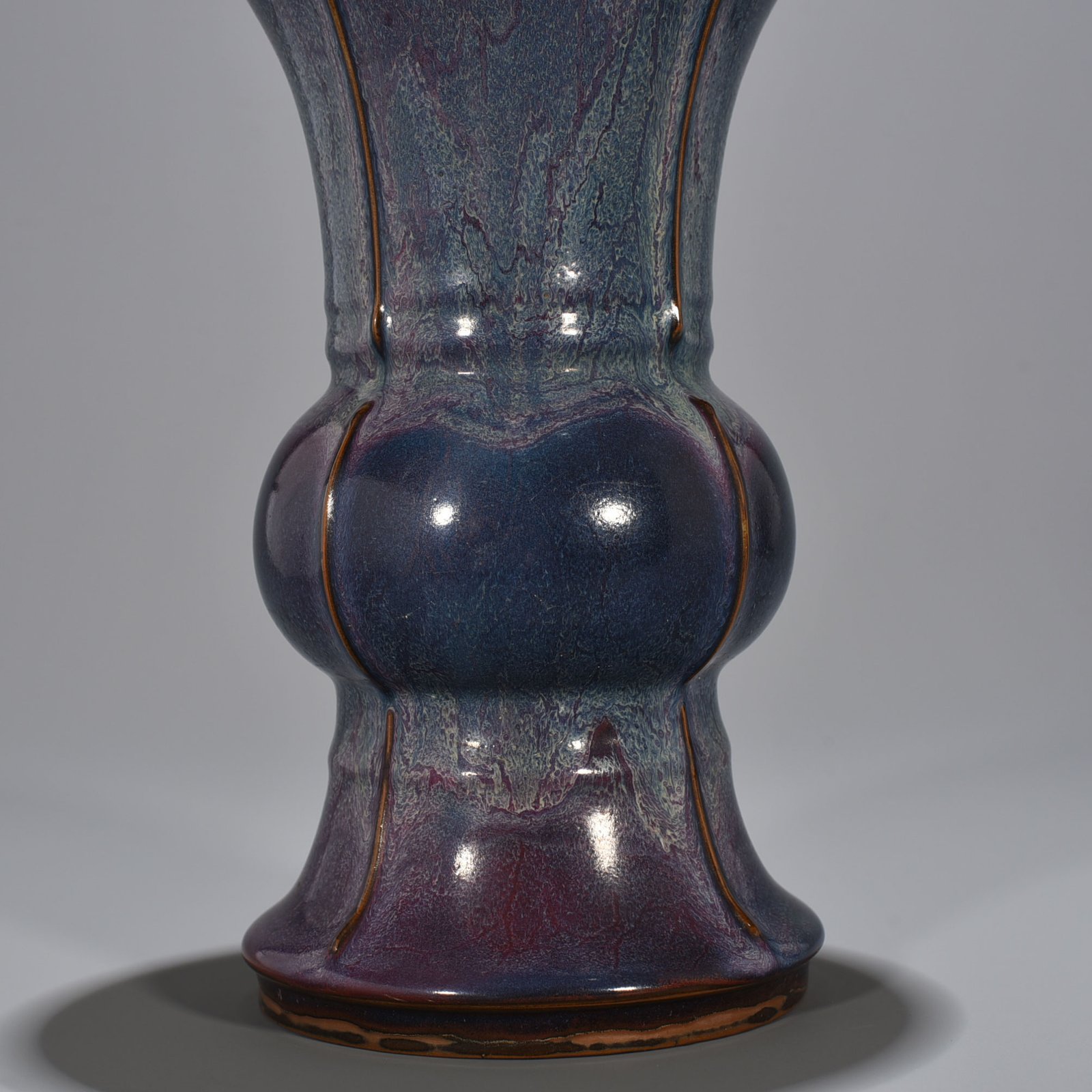 Song Dynasty Jun kiln rose purple glaze halberd vase