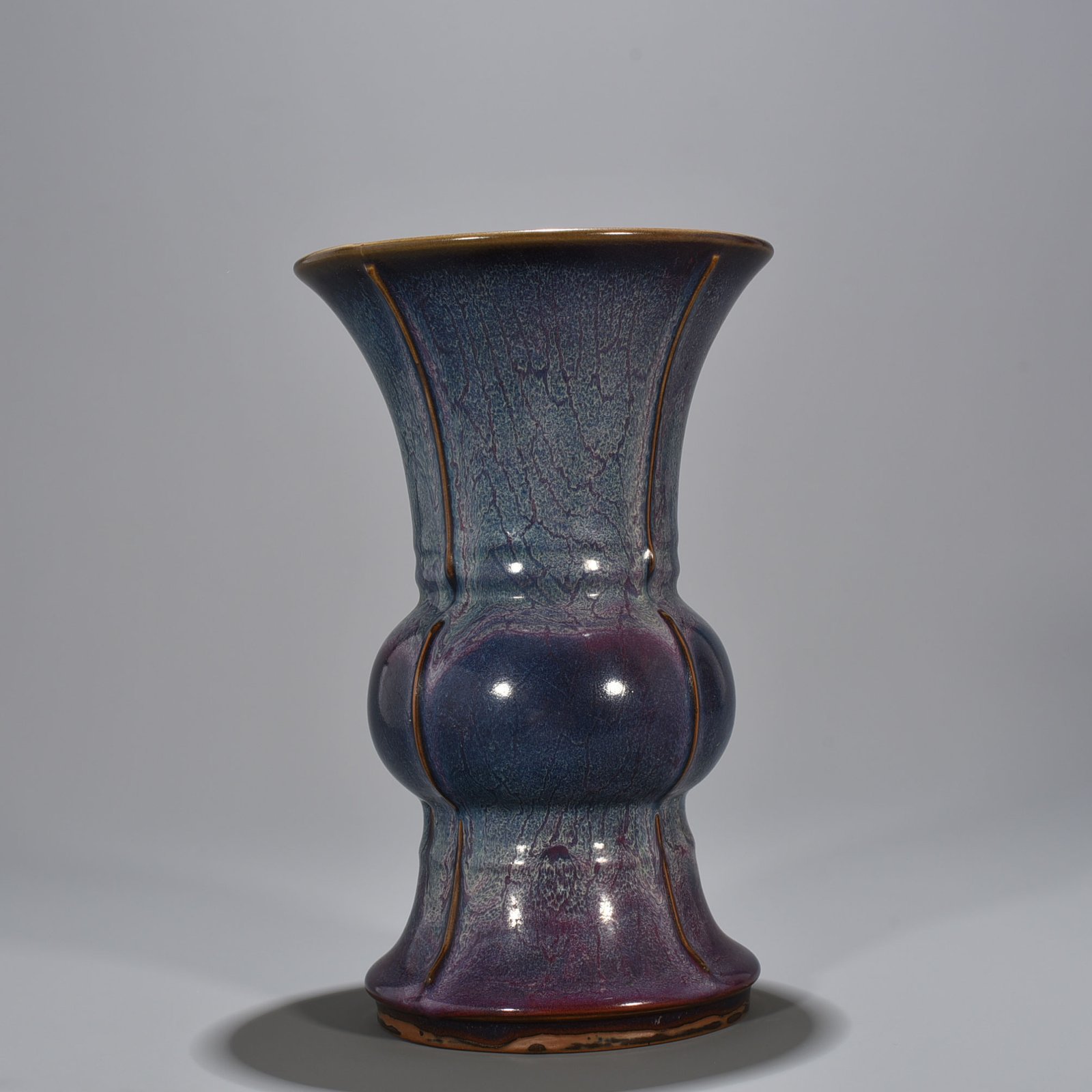 Song Dynasty Jun kiln rose purple glaze halberd vase