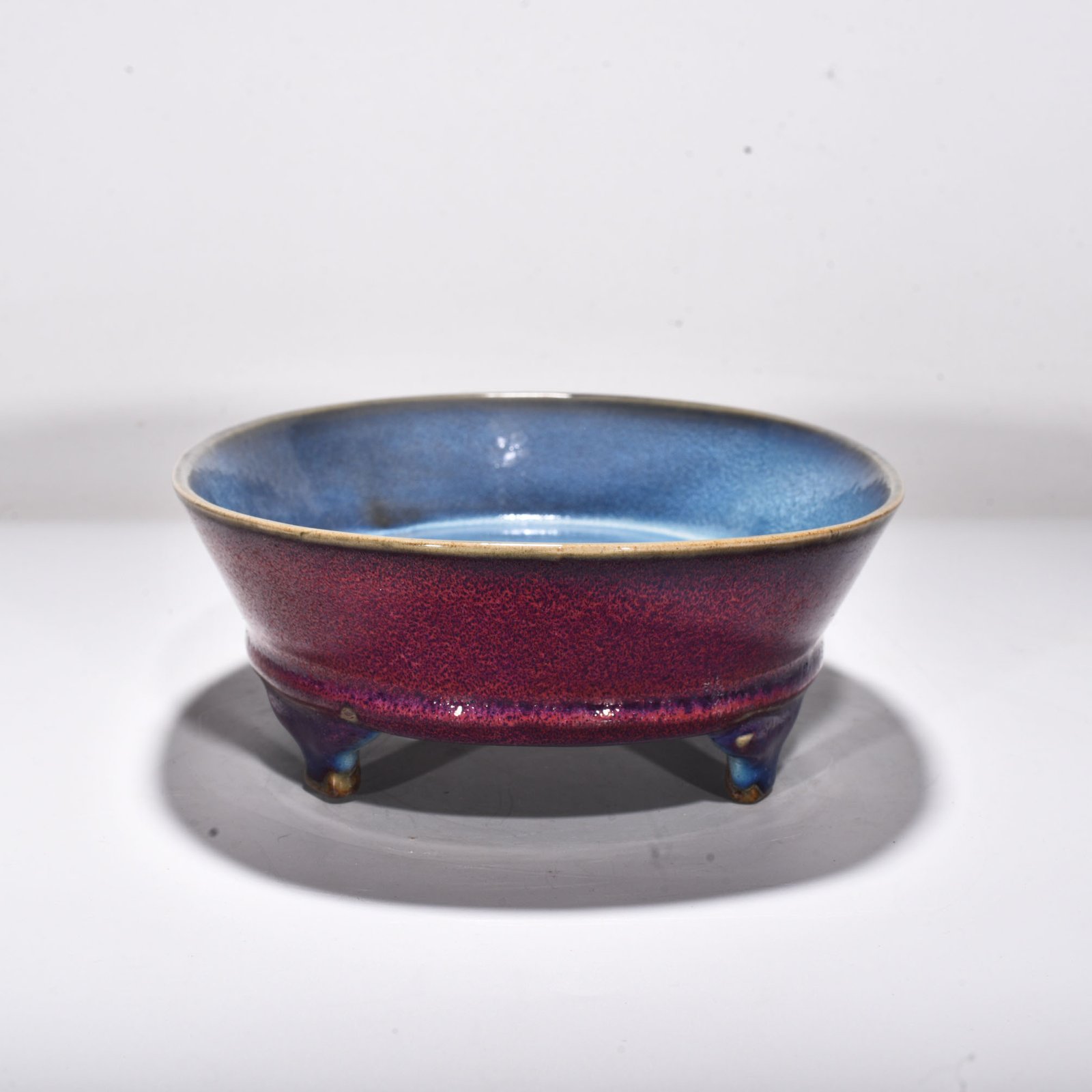 Song Dynasty Jun kiln rose purple glaze narcissus basin