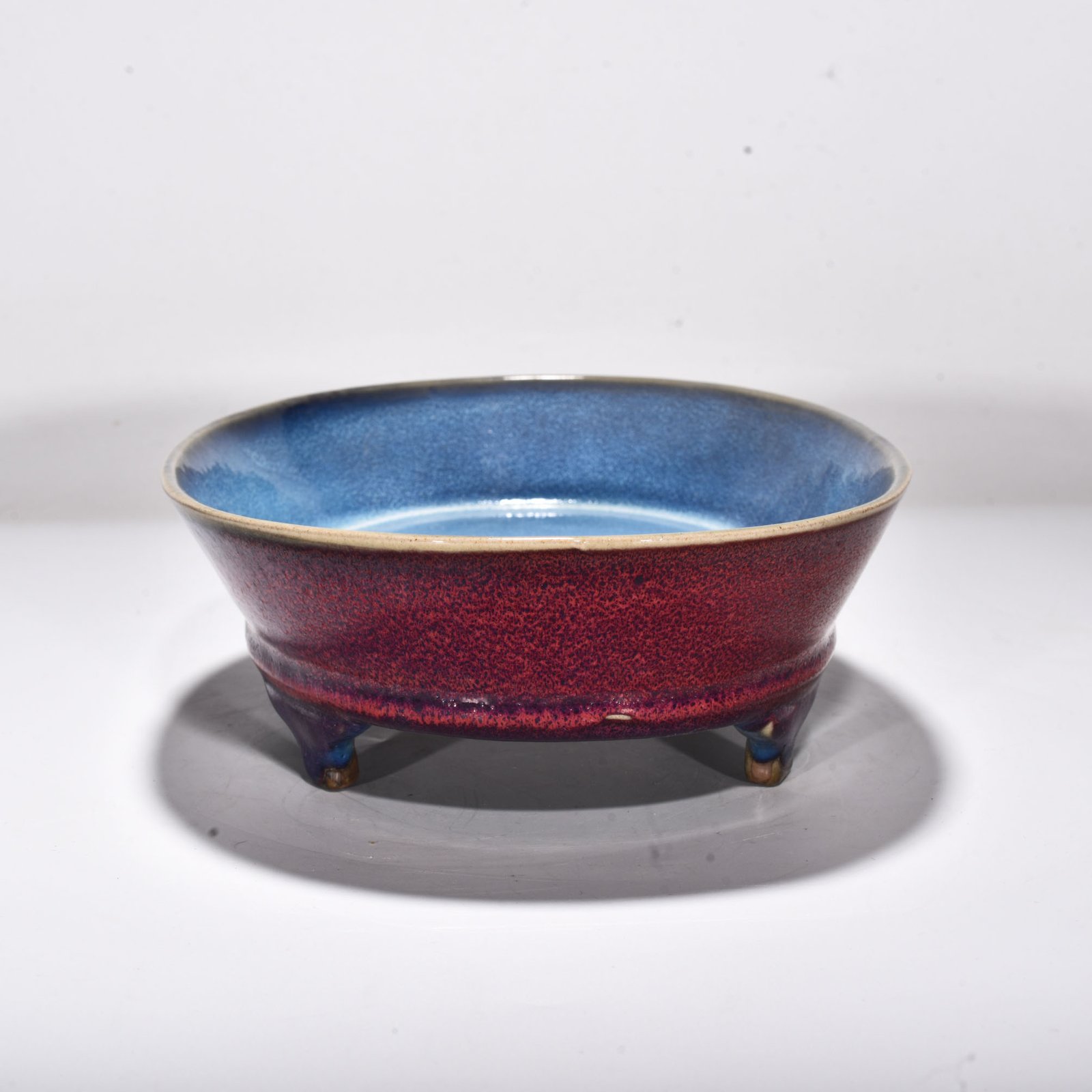 Song Dynasty Jun kiln rose purple glaze narcissus basin