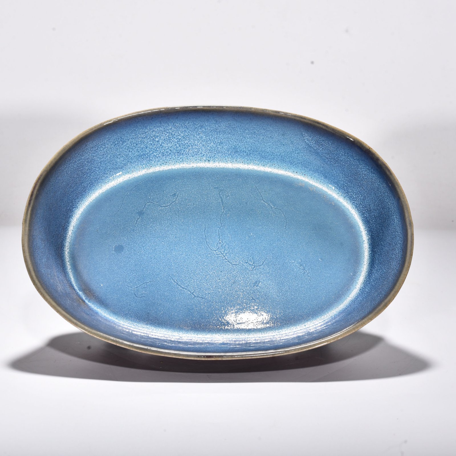 Song Dynasty Jun kiln rose purple glaze narcissus basin
