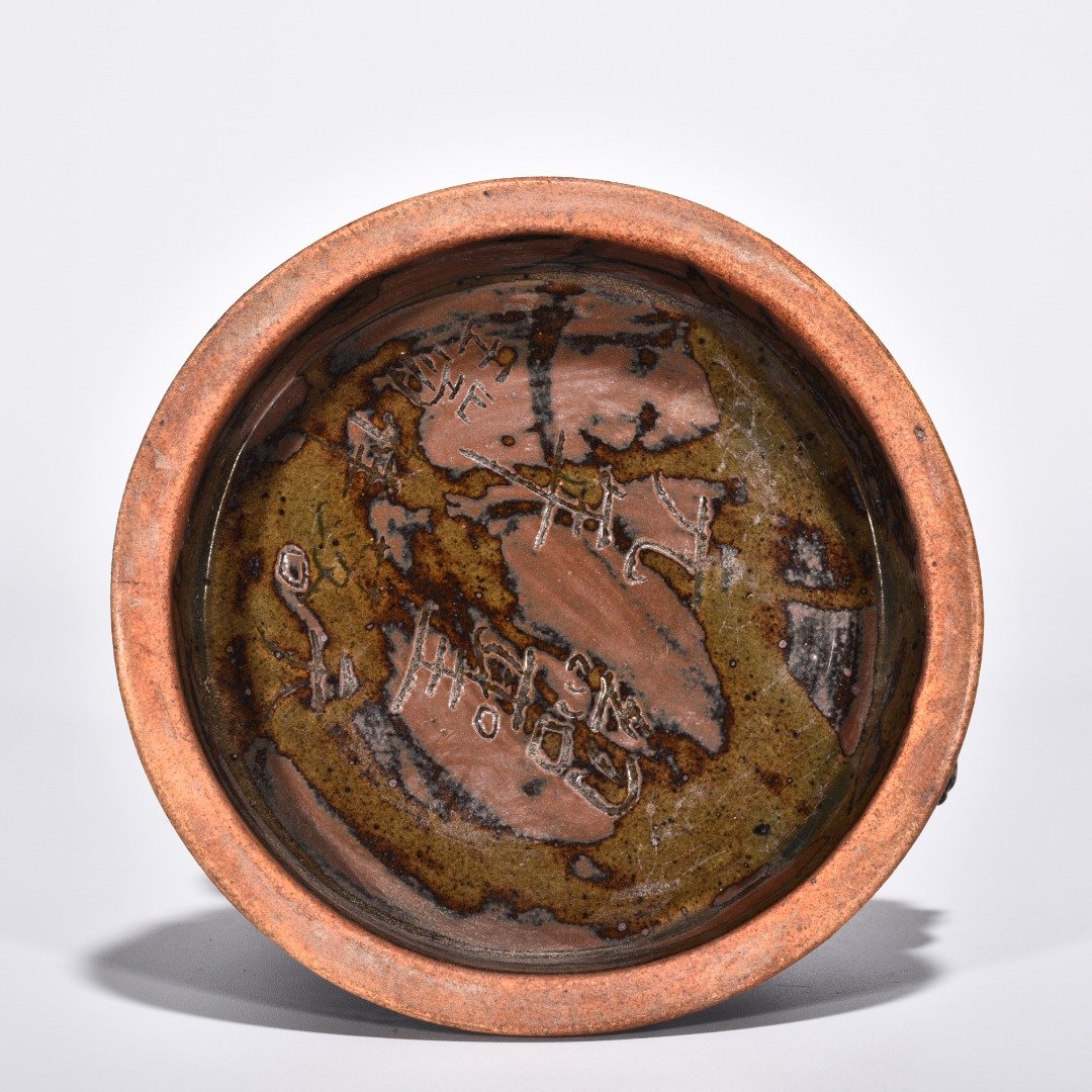 Song Dynasty Jun kiln rose purple glaze Suan Ni Statue