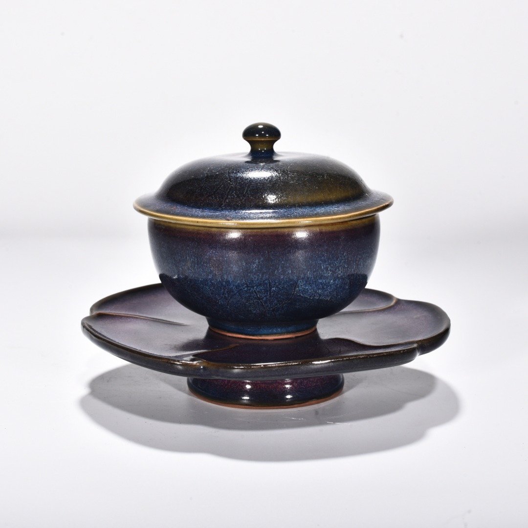 Song Dynasty Jun kiln rose purple glaze covered bowl