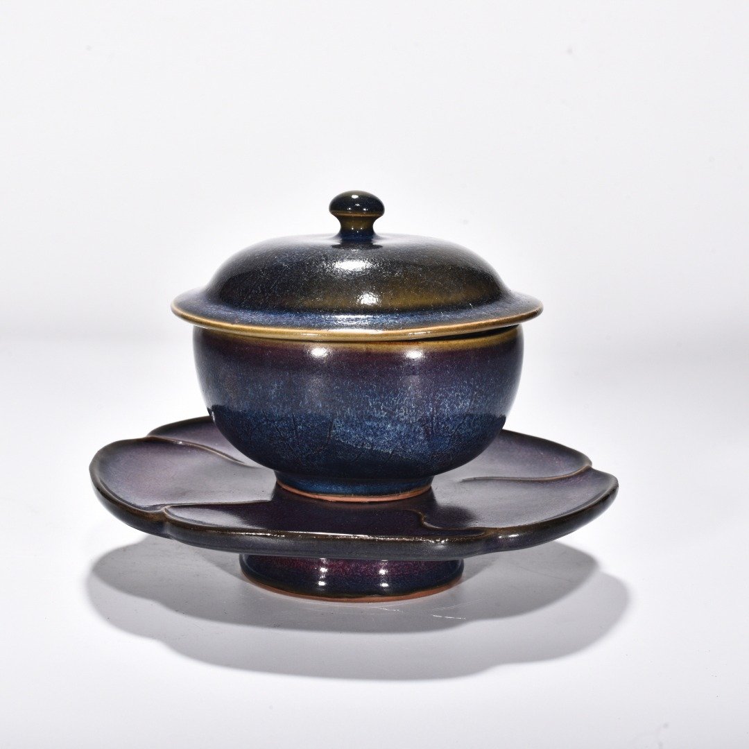 Song Dynasty Jun kiln rose purple glaze covered bowl