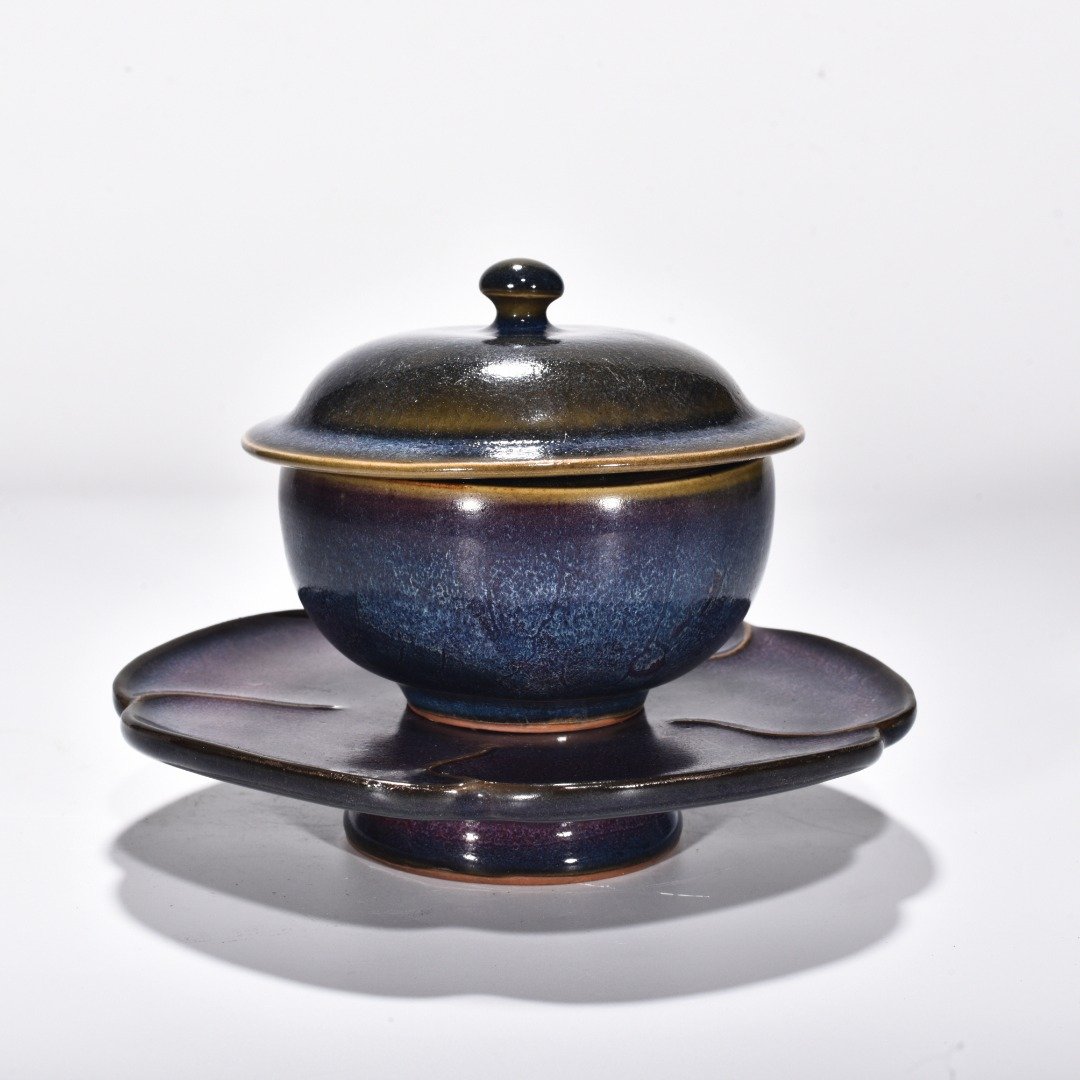 Song Dynasty Jun kiln rose purple glaze covered bowl