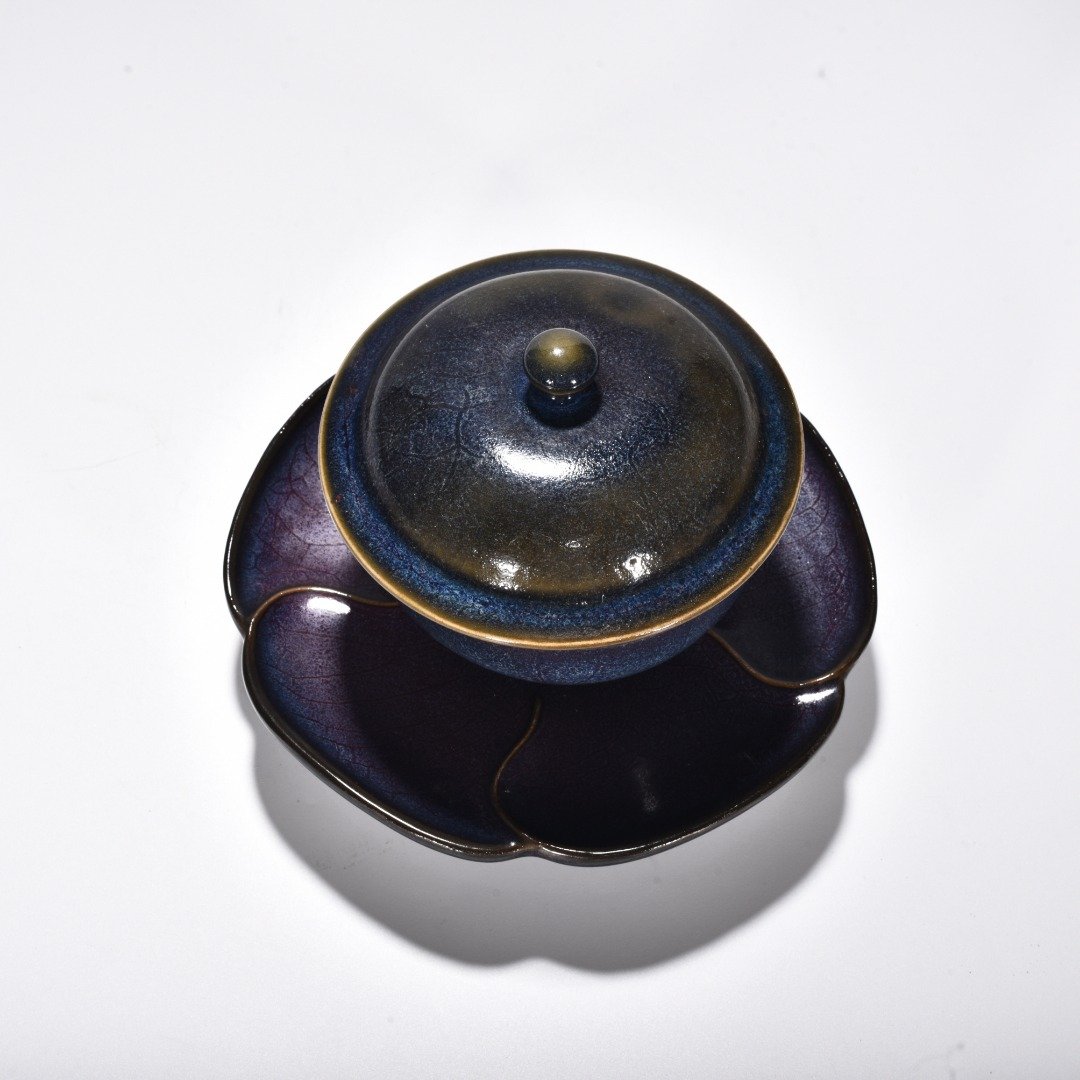 Song Dynasty Jun kiln rose purple glaze covered bowl