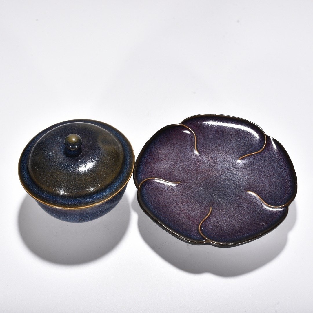 Song Dynasty Jun kiln rose purple glaze covered bowl