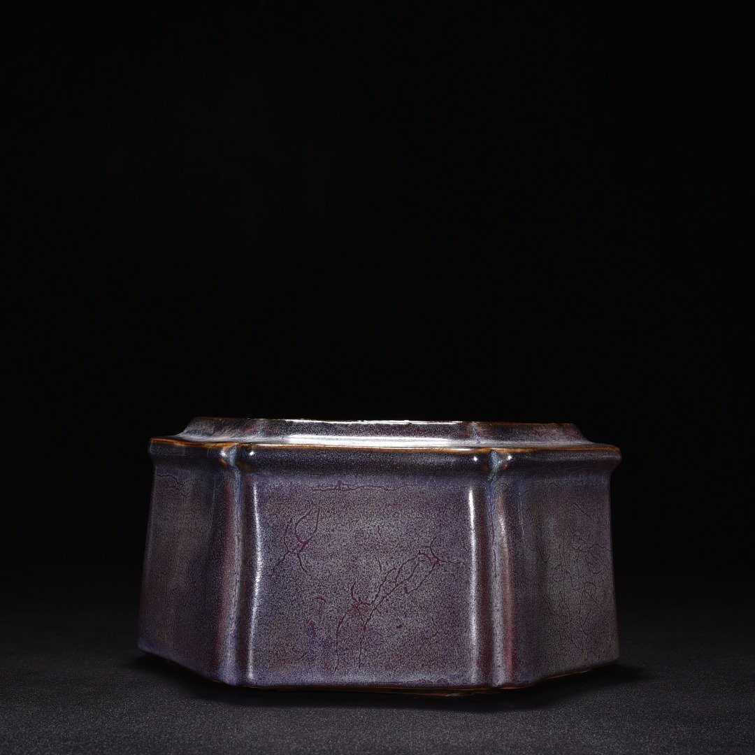 Song Dynasty Jun kiln rose purple glaze box
