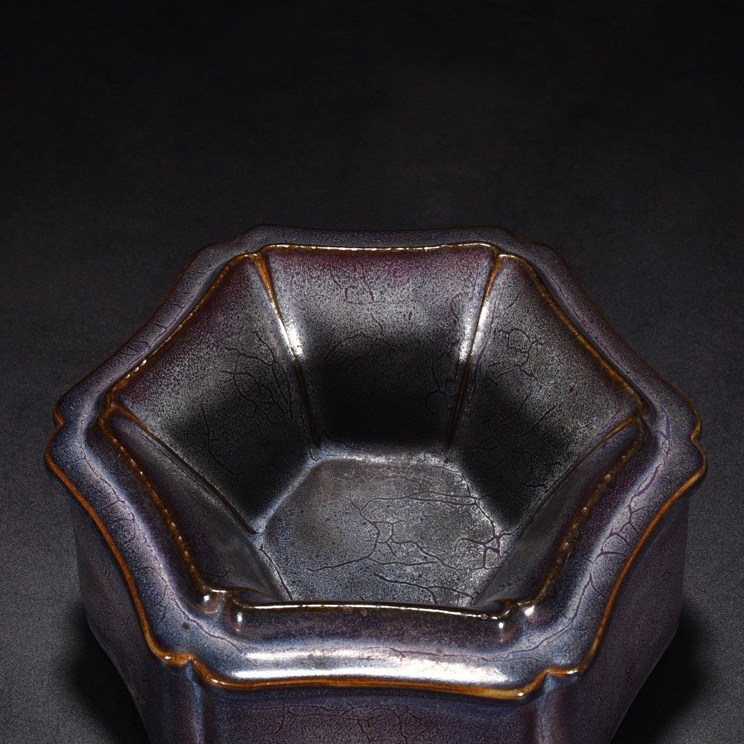 Song Dynasty Jun kiln rose purple glaze box