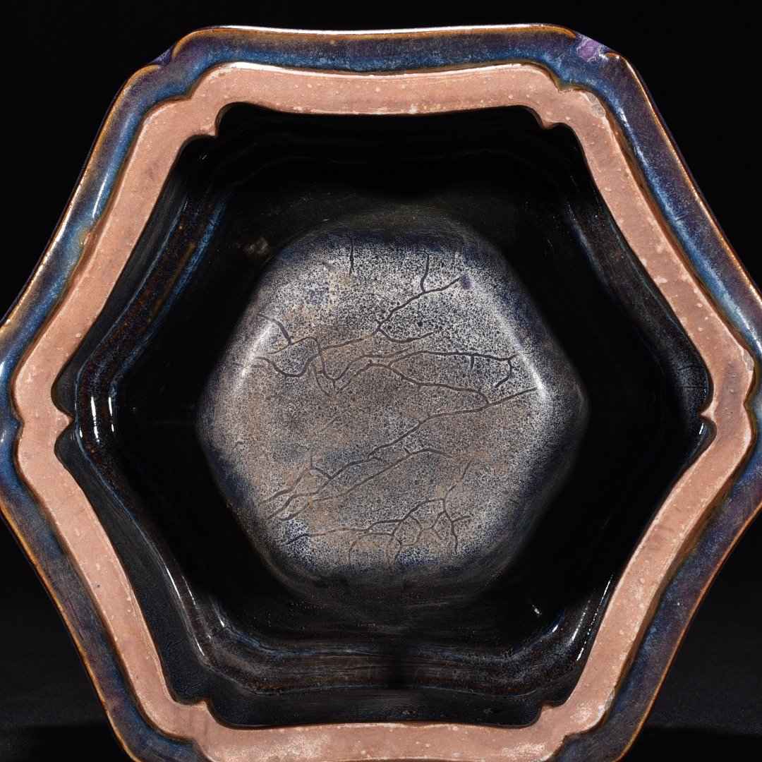 Song Dynasty Jun kiln rose purple glaze box