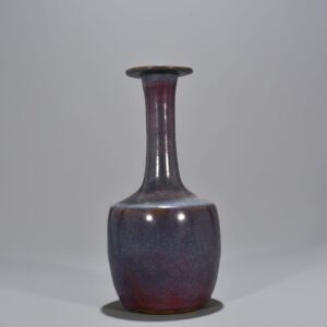 Song Dynasty Jun kiln rose purple glaze heavy plate mouth vase