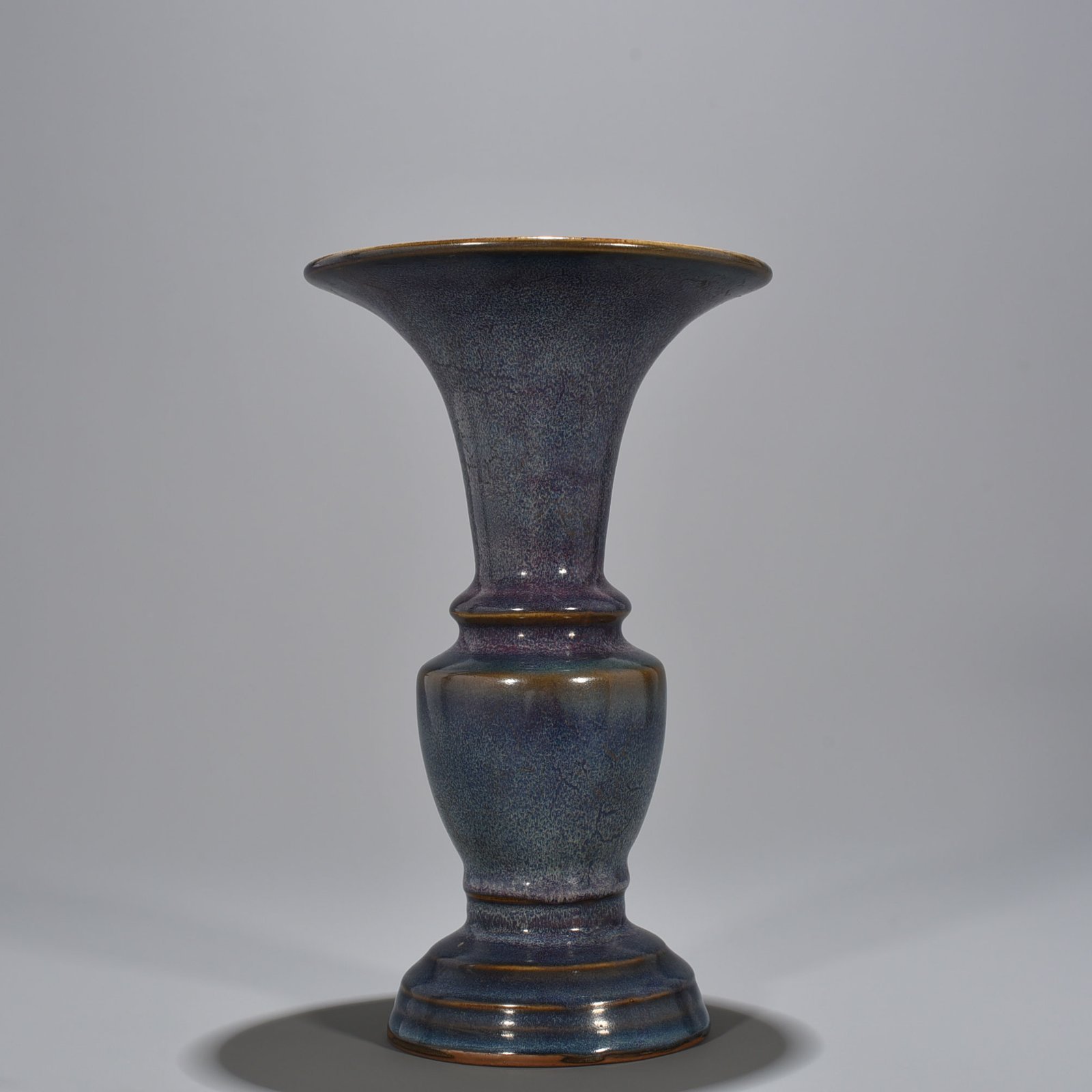 Song Dynasty Jun kiln rose purple glaze heavy style flower goblet
