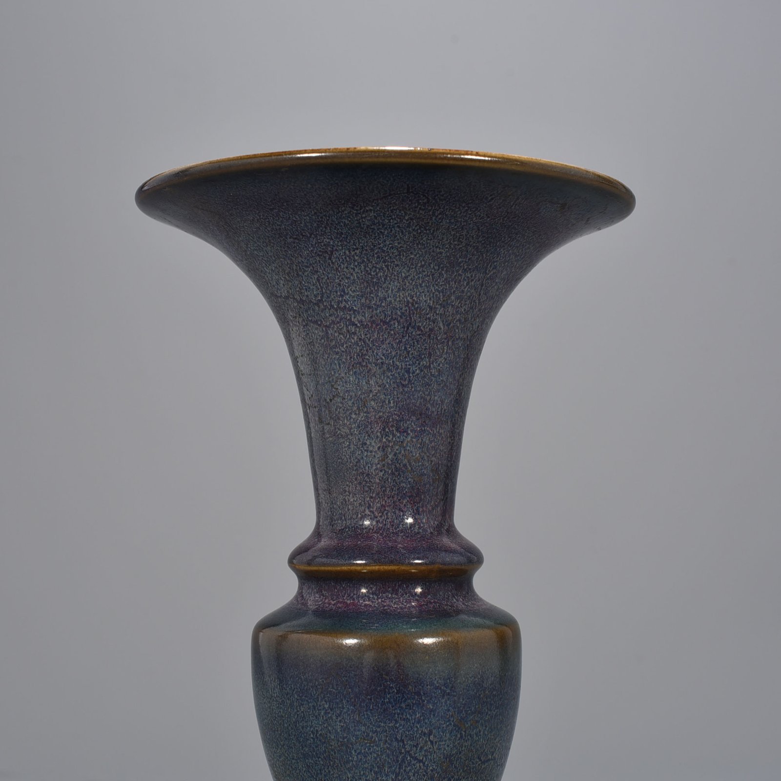 Song Dynasty Jun kiln rose purple glaze heavy style flower goblet