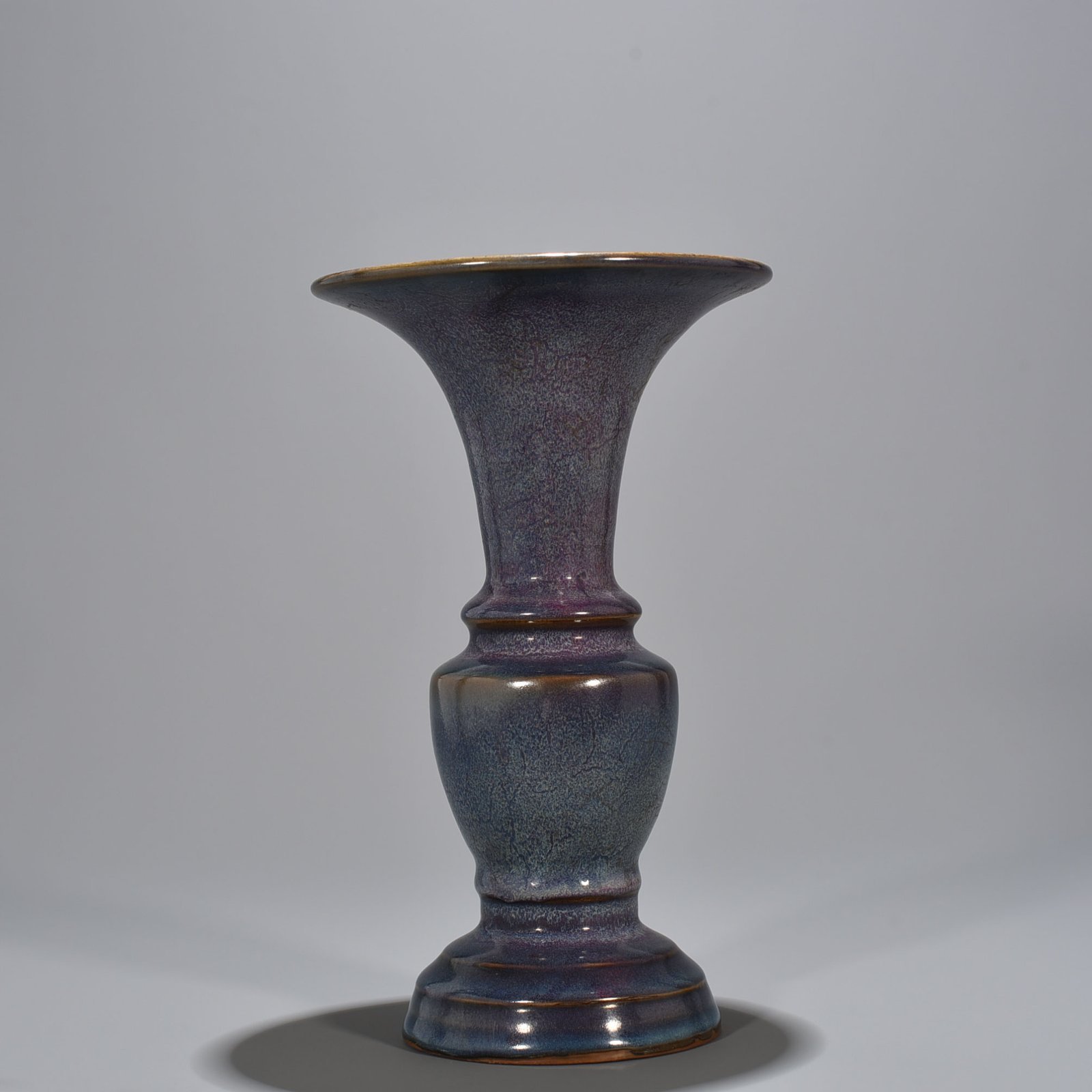 Song Dynasty Jun kiln rose purple glaze heavy style flower goblet