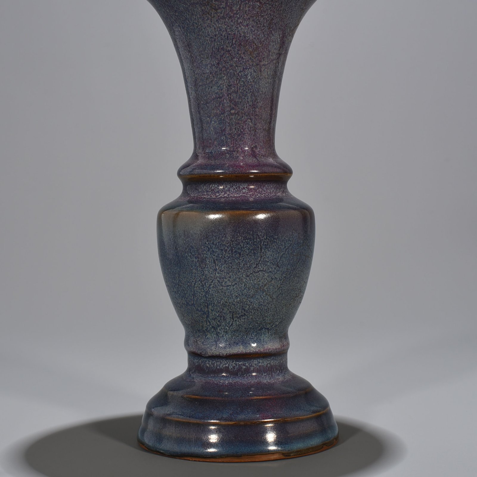 Song Dynasty Jun kiln rose purple glaze heavy style flower goblet