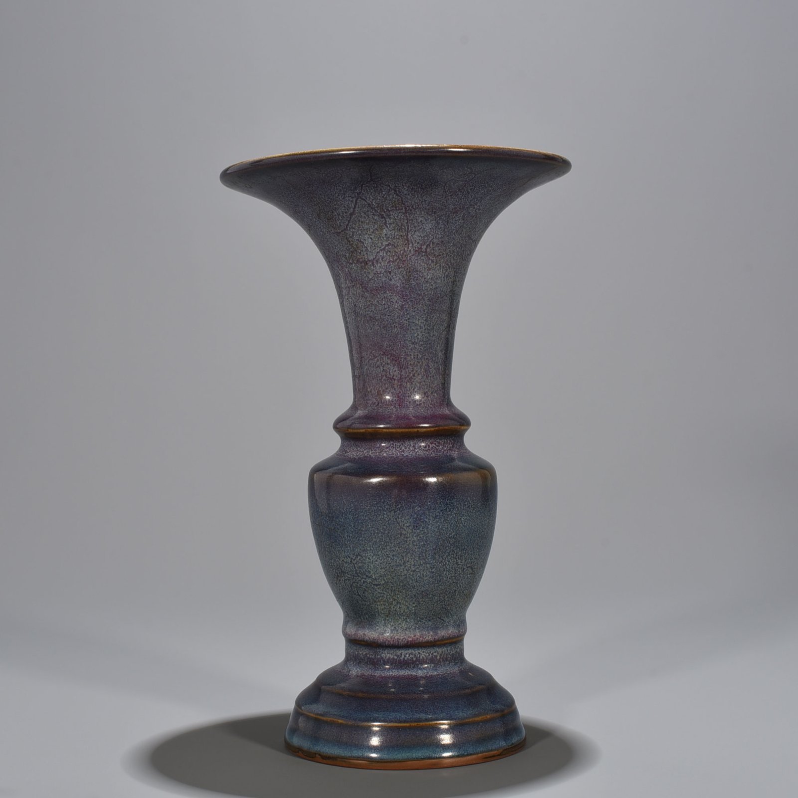 Song Dynasty Jun kiln rose purple glaze heavy style flower goblet