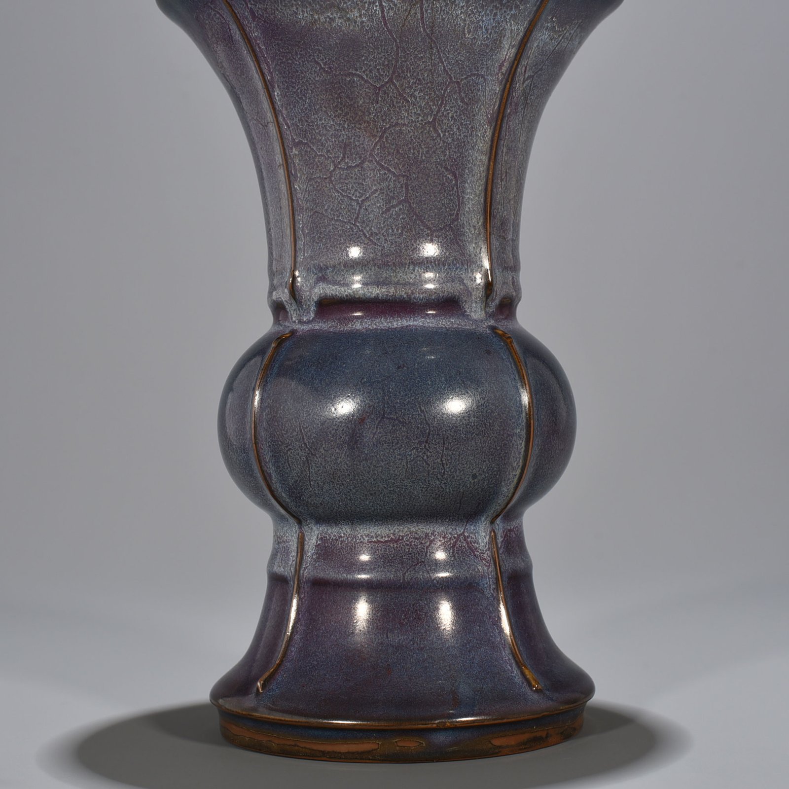 Song Dynasty Jun Kiln Rose Purple Glaze Heavy Harmony Flower Goblet
