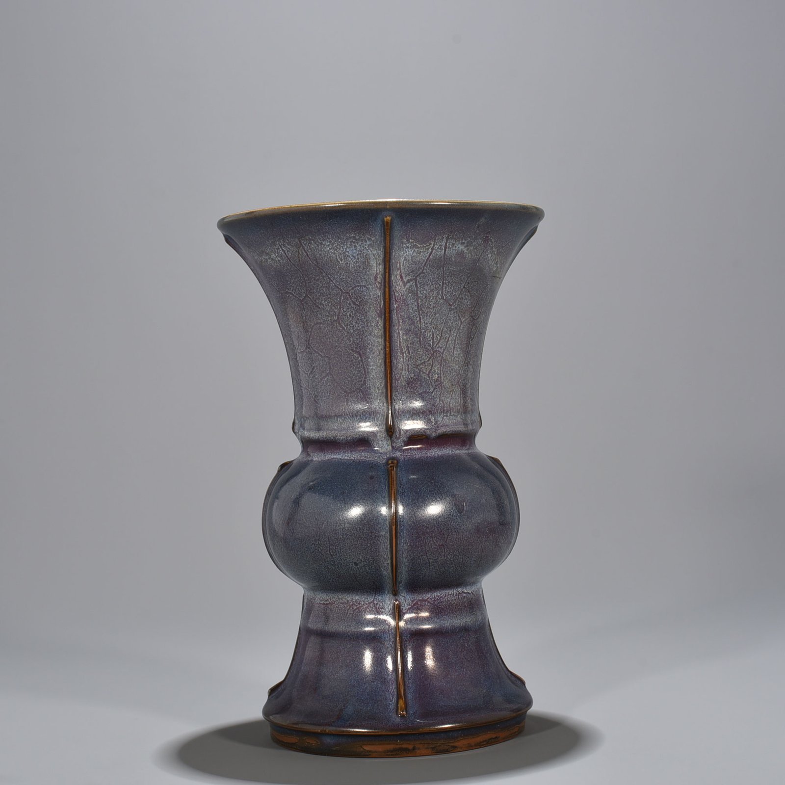 Song Dynasty Jun Kiln Rose Purple Glaze Heavy Harmony Flower Goblet