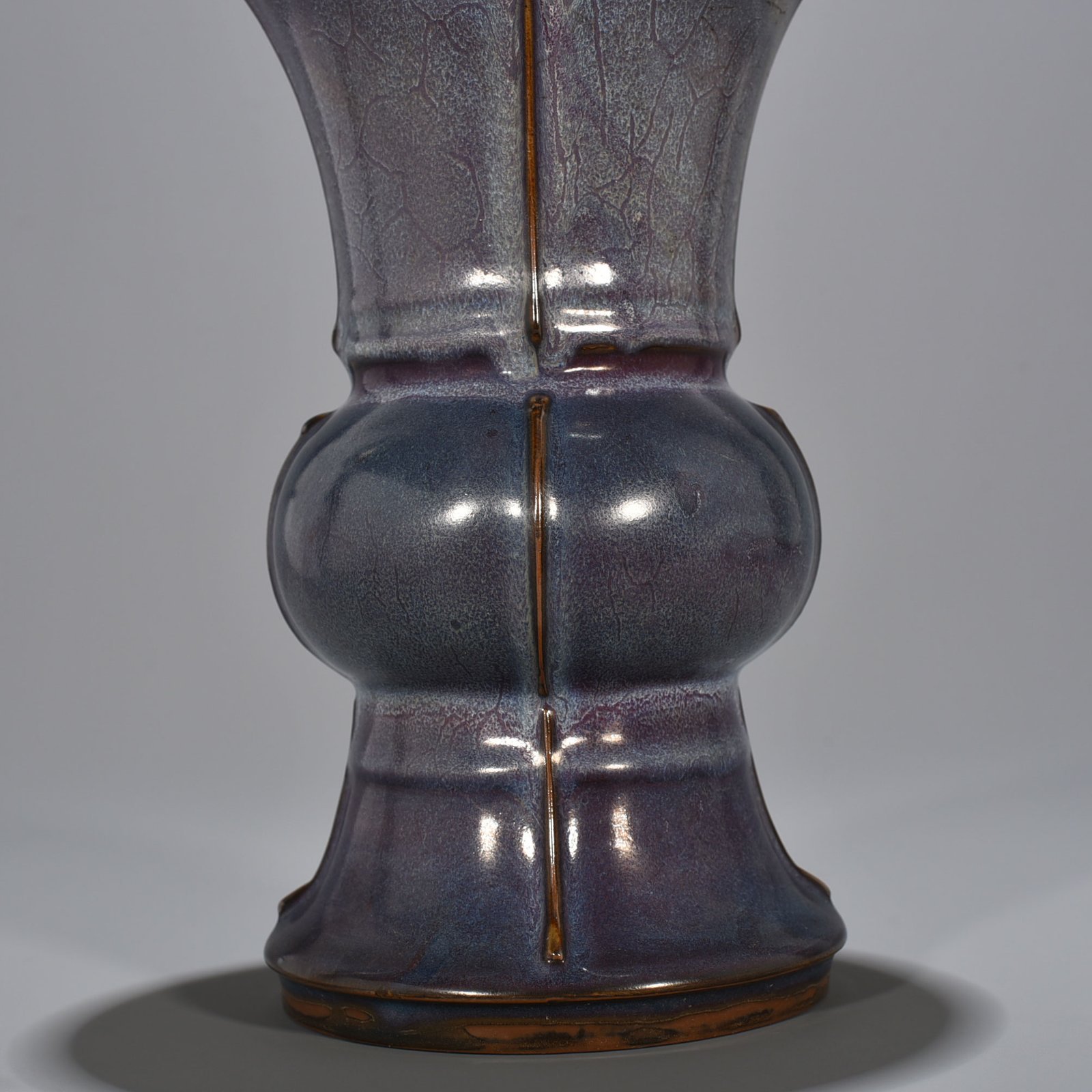 Song Dynasty Jun Kiln Rose Purple Glaze Heavy Harmony Flower Goblet