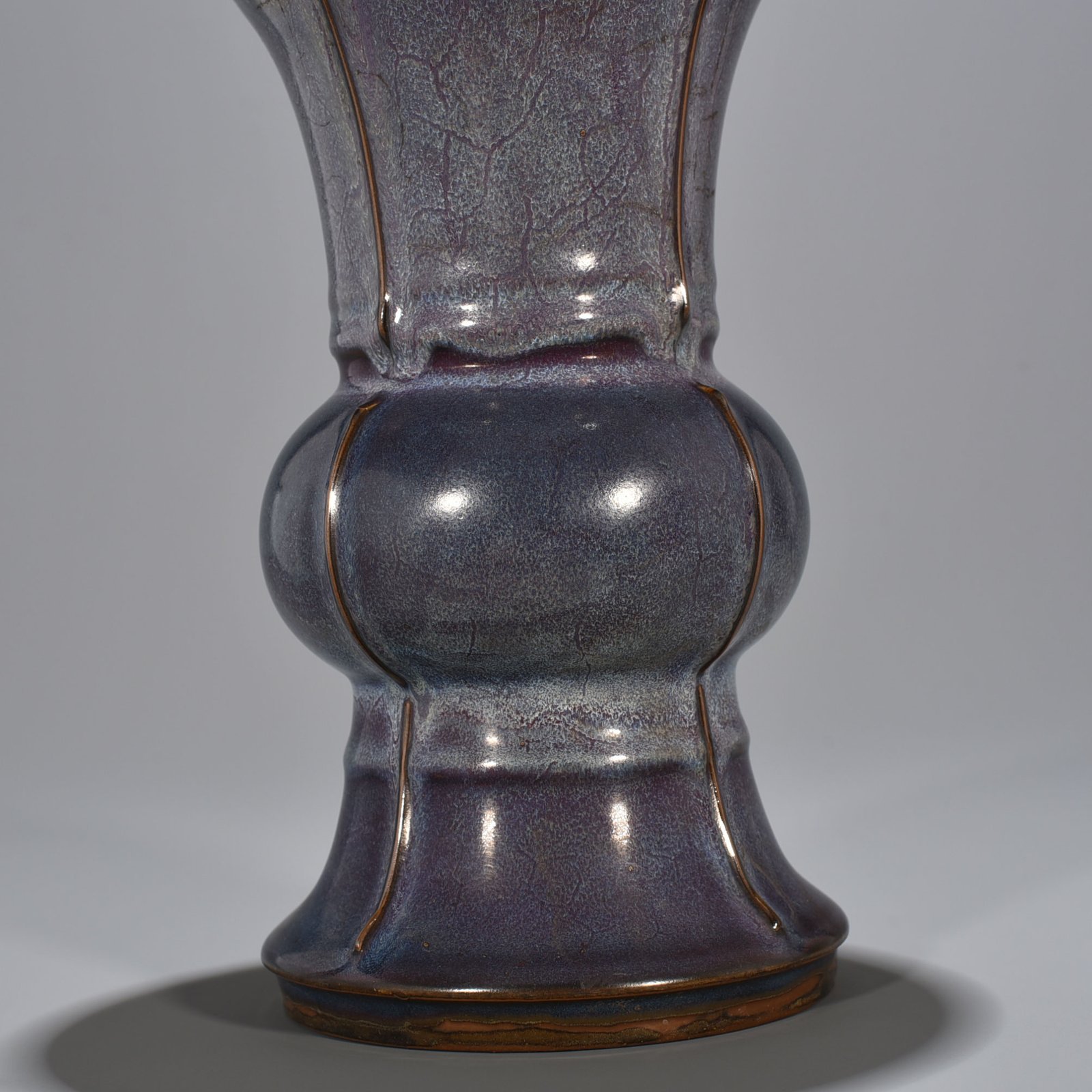 Song Dynasty Jun Kiln Rose Purple Glaze Heavy Harmony Flower Goblet